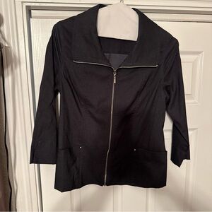 JM Collection Black Utility Jacket